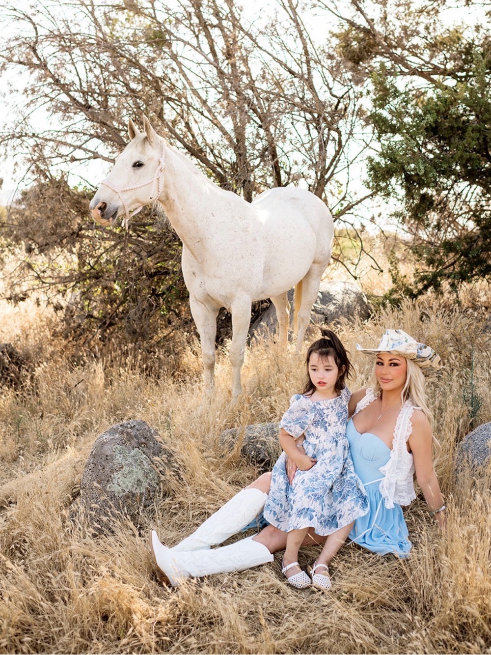Lovers and Friends HATTIE GOWN IN BABY BLUE strapless Tiered Ruffle Maxi Dress S - Picture 6 of 6